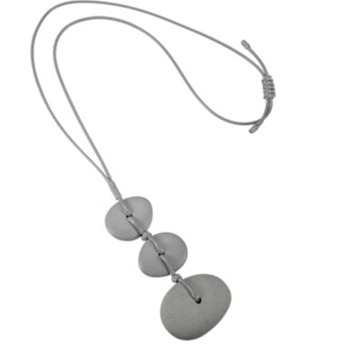 Necklace - Zen 3 pebble Stone