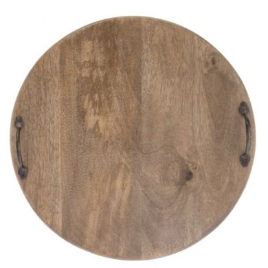 Serve Board - Mango Wood Round handles 40cm